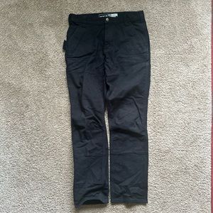 Carhartt Straight Fit Double Front Pants Mens 33x32 - Black